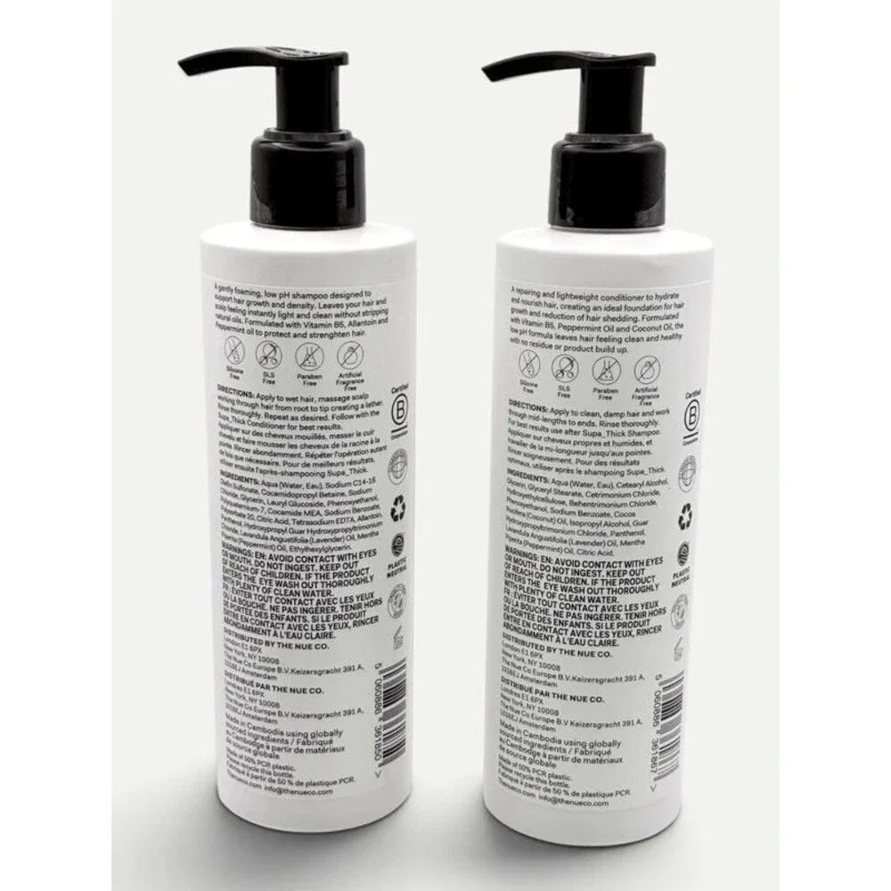 The Nue Co Supa Thick Shampoo & Conditioner Set 8.45 oz Each